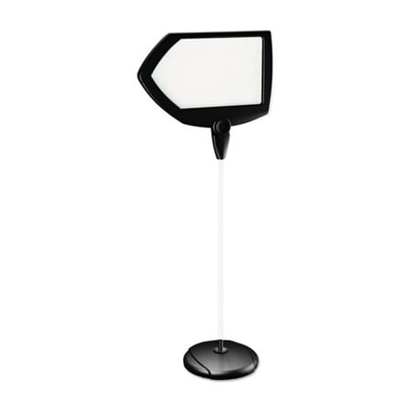 Bi-Silque MasterVisi, Floor Stand Sign Holder, Arrow, 25x17 Sign, 63in High, Black Frame SIG01010101